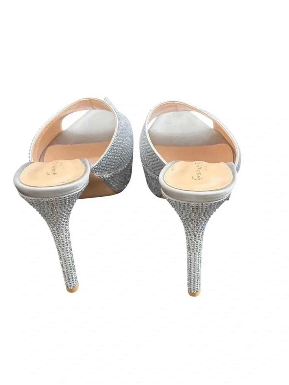 Gianvito Rossi Crystal Platform Sandal.  Size EU 38.5 US 8.5 Comes With COA.